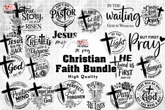 Christian Faith Bundle PNG for Crafts