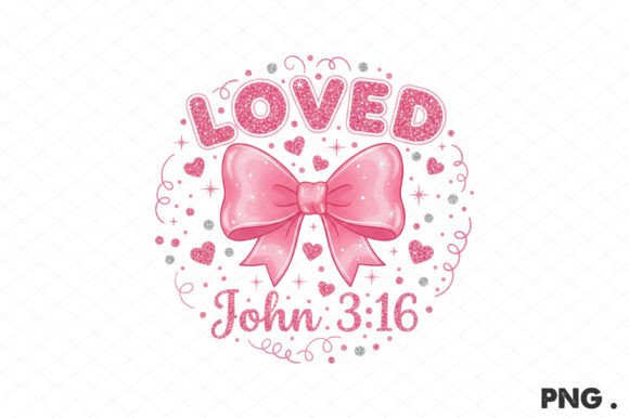 Christian Valentine’s PNG, Loved John Illustrations