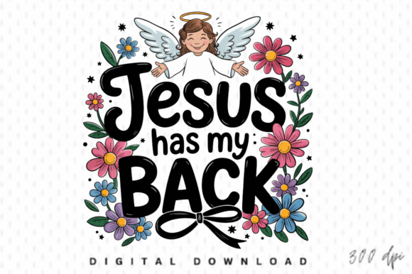 Faith PNG: Jesus Has My Back PNG Illustrations