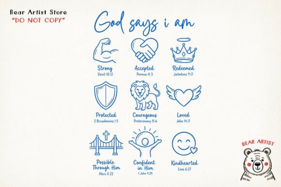 God Gives Armor of Faith Christian PNG Illustrations