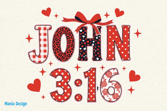 John 3 16 Valentine Christian PNG for Crafts