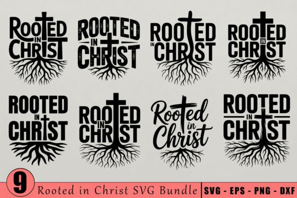 Rooted in Christ SVG Bundle: Crafts for Faith-Based Branding