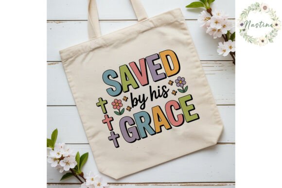 Saved by Grace Christian PNG Clipart: Illustrations for Heartfelt Branding